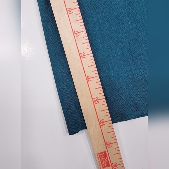 J. Jill Womens Wide Leg Linen Stretch Pants XL Teal Green Belted High Rise New - Picture 12 of 12